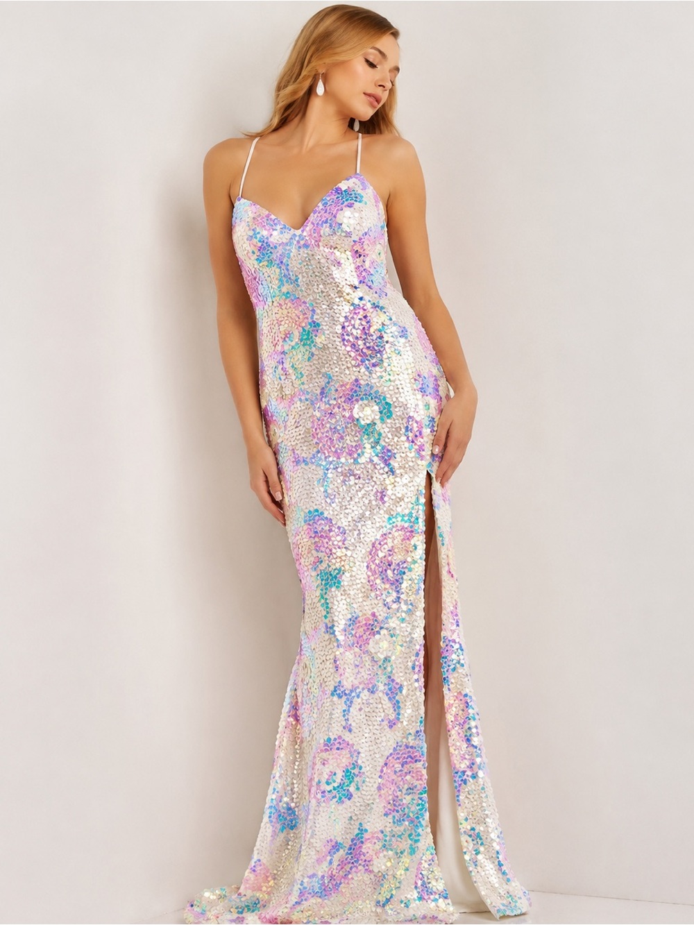 Jovani STUNNING Sequin Gown NWT Size 6 Prom Homecoming Wedding Reception